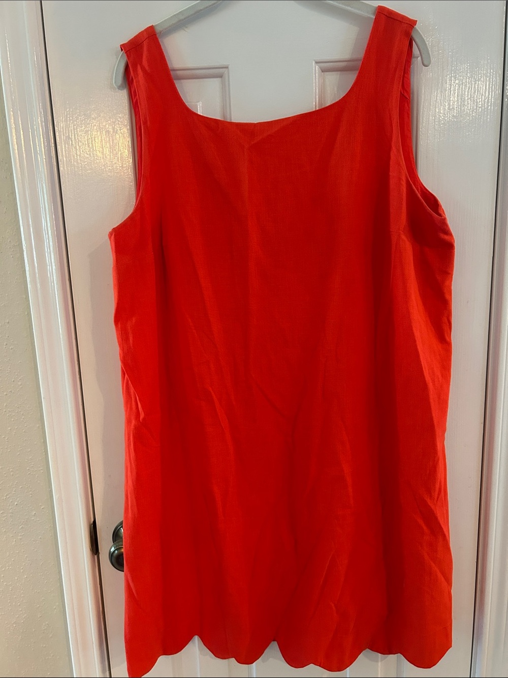 kate spade Sleeveless Scoop Neck Tunic in Bright Orange-Red